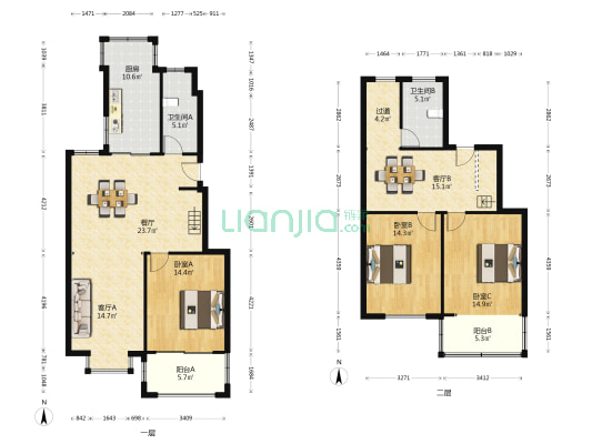 永怡东苑 3室3厅2卫 150平方