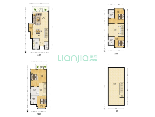 泷珀花园 4室1厅5卫 189平方
