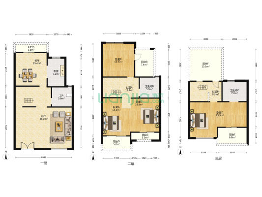 湖心别院 4室2厅3卫 250平方