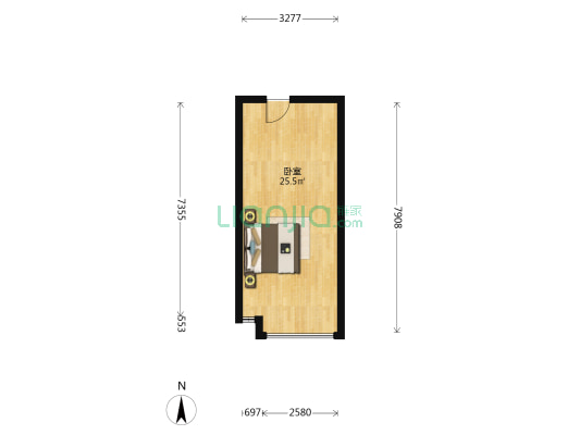 瀚德IBC汇智广场 1室0厅0卫 39平方