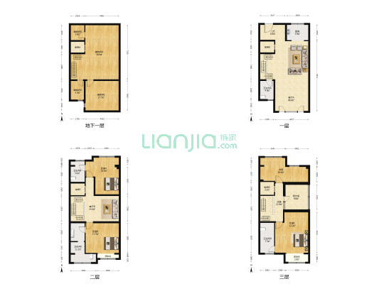 首城汇景墅（金河街108号院） 4室2厅4卫 337平方