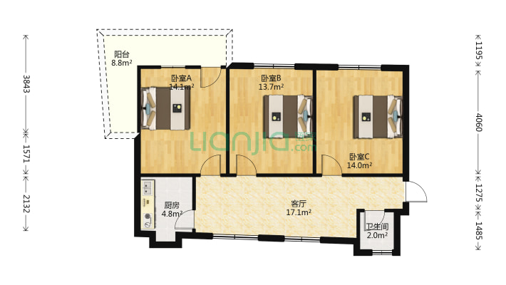 青石弄4号二手房实景图