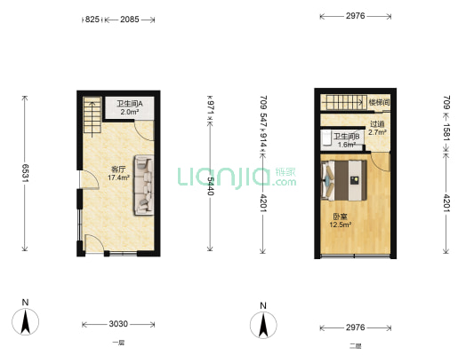 瓦市巷 1室1厅2卫 70平方