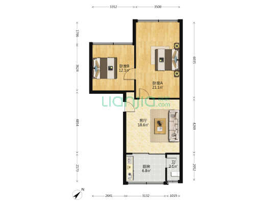 巫峰路150号 2室1厅1卫 68平方