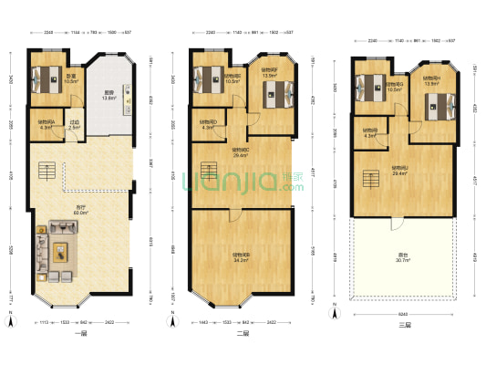 维多利亚庄园 1室1厅0卫 261平方
