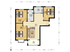 涿州高铁东站华融现代城精装修三居室拎包入住-涿州华融现代城户型图