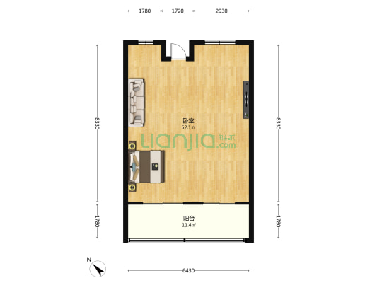 保利·浅海时光里 1室0厅0卫 77平方