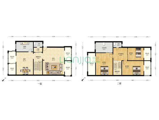 兴蓉佳苑 4室2厅3卫 203平方