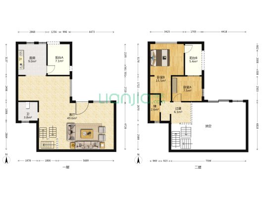 御璟湖山璟云 2室1厅1卫 214平方