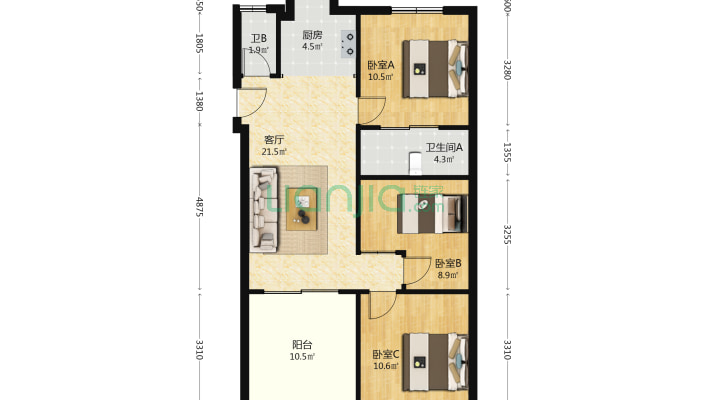 邮电工程局宿舍二手房实景图