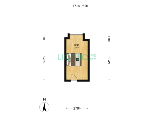 天誉时代汇 1室0厅0卫 26平方