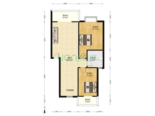 福泰苑 2室1厅1卫 98平方