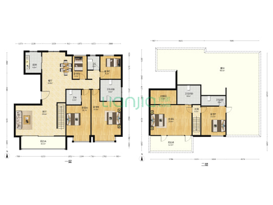 星叶翰锦院 6室2厅5卫 256平方