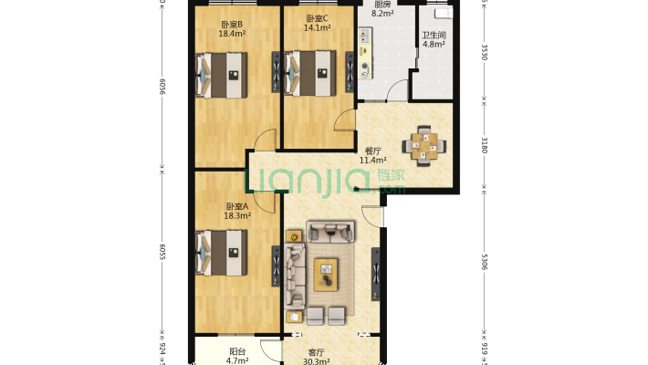 象山花苑住宅小区二手房实景图