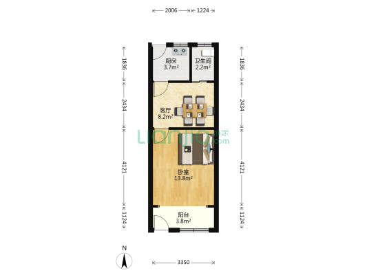欧阳路364弄 1室1厅1卫 36平方