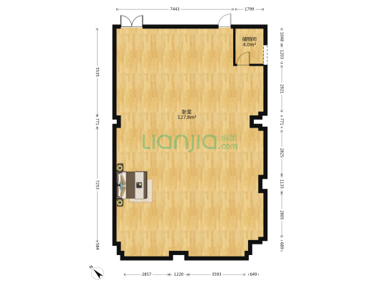 中建大厦 1室0厅0卫 181平方