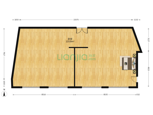 万科壹中心 1室0厅0卫 213平方