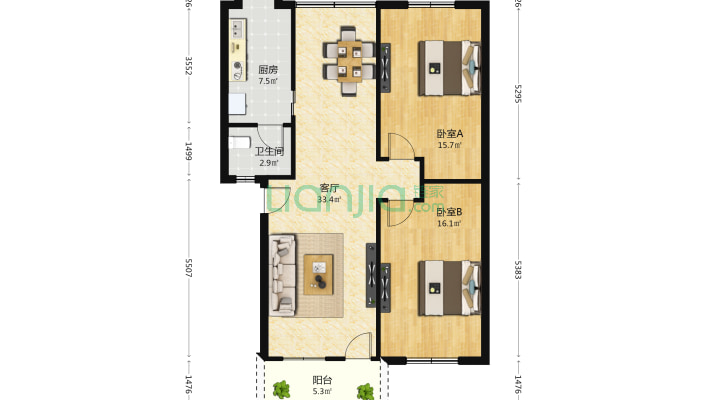 新建解放路二手房实景图