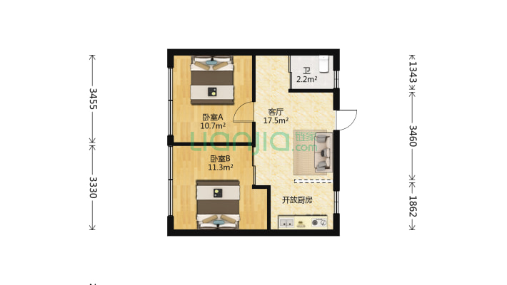 新锐商住楼二手房实景图