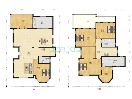 致源晴碧园 5室1厅3卫 365平方