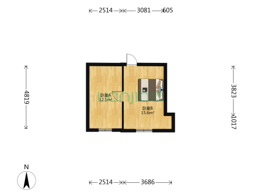 曙光楼（红桥） 2室0厅0卫 30平方