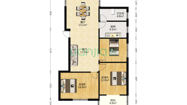 交通局宿舍二手房实景图