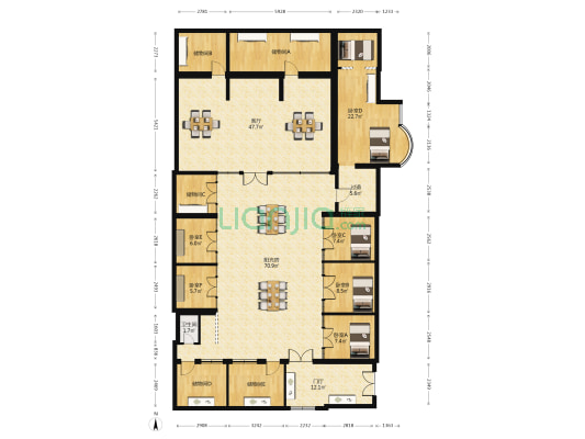 大秤钩胡同 6室1厅1卫 196平方