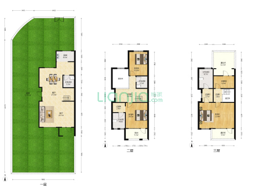 牛驼温泉孔雀城叠泉苑 3室2厅4卫 182平方
