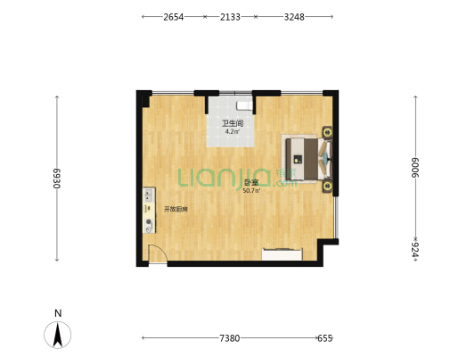 国瑞熙悦 1室0厅1卫 79平方