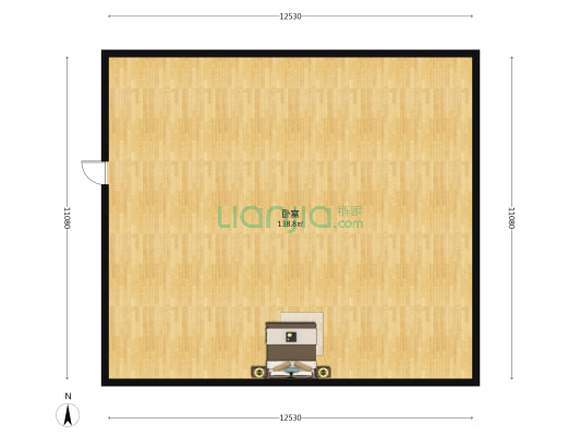 融信海纳新潮B区 1室0厅0卫 127平方