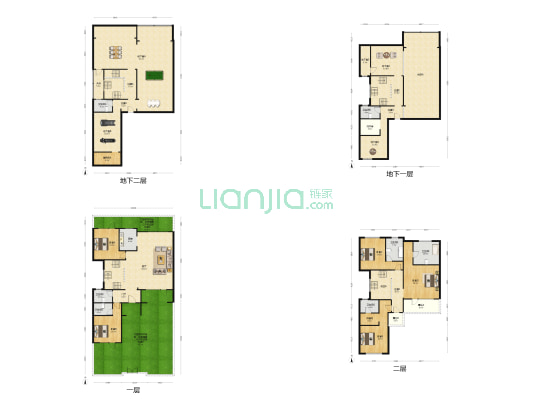 孔雀城大湖天玺 5室1厅7卫 261平方