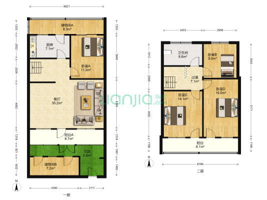 第四小区 4室1厅1卫 142平方