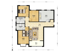 凯兴悦享城 南北通透 三居两卫 70年大产权-涿州凯兴悦享城户型图