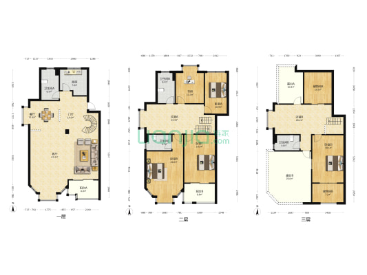 摩尔城雍景园 5室2厅4卫 283平方