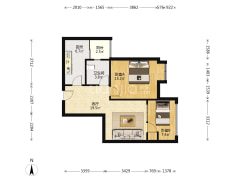 香林精装两室  住家装修  次新小区  诚心出售-重庆香林豪郡2期户型图