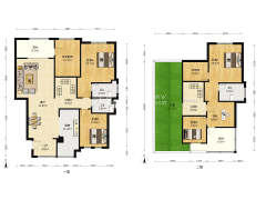 纯洋房小区 顶跃带屋顶花园 精装领包入住-重庆银翔翡翠谷A区户型图