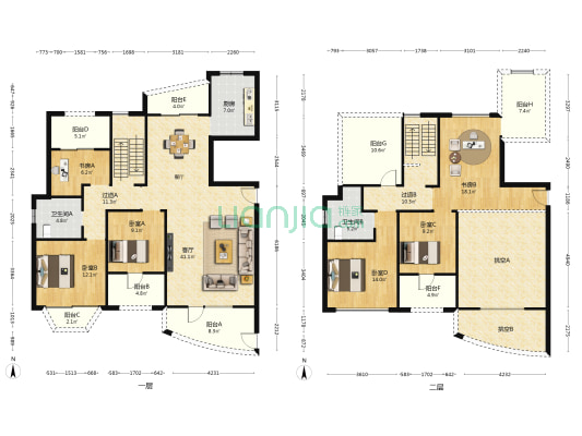 颐和花园 6室1厅2卫 233平方