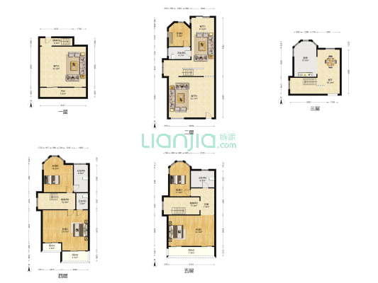 银河湾 5室4厅4卫 228平方