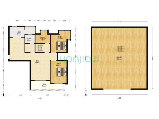 世纪云景 2室1厅1卫 222平方