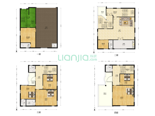大良单家南江居委会 6室1厅7卫 432平方