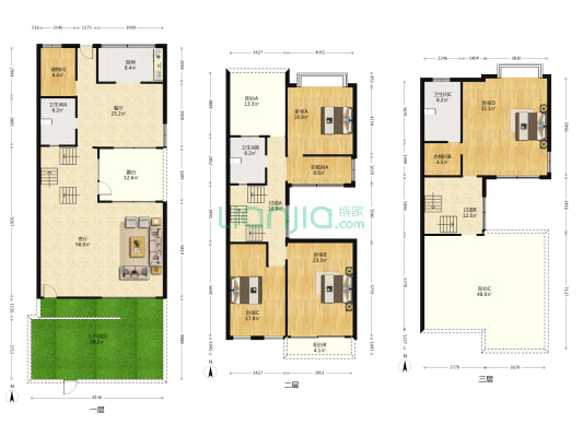 滇池融苑 4室2厅3卫 268平方