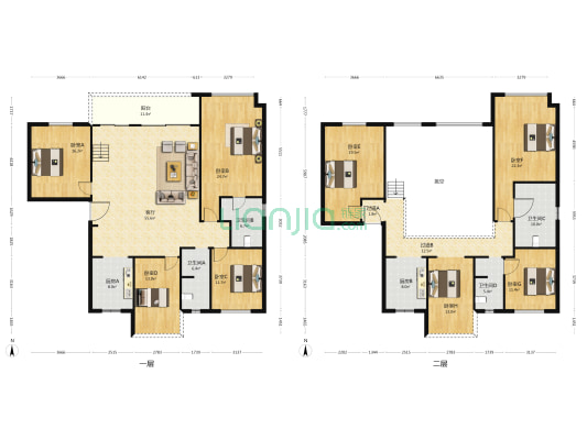 绿地V岛 8室1厅4卫 333平方
