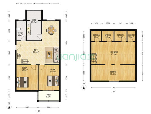 史河路医药公司宿舍 3室1厅1卫 97平方