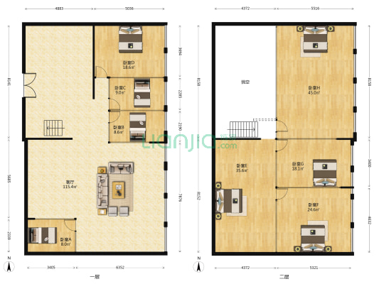 钱江新城瑞晶国际 8室1厅0卫 241平方