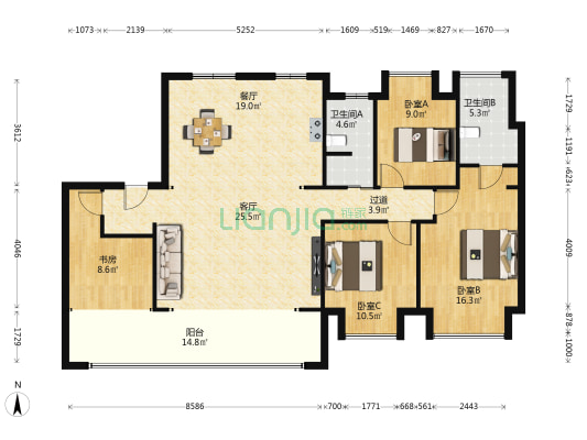 碧桂园·都荟锦 4室2厅2卫 142平方