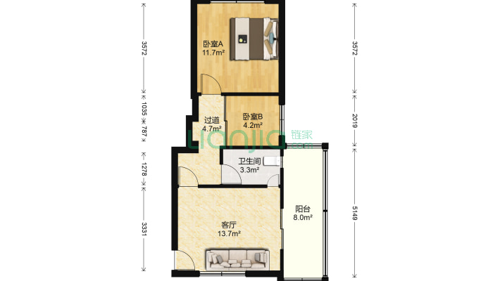 杨柳公寓二手房实景图