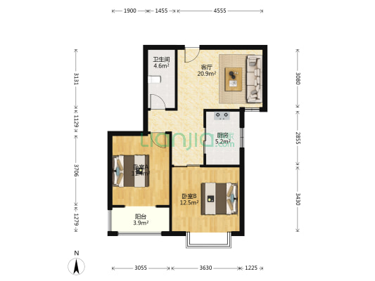 人车分流，就医方便，公园旁，交通便利-户型图
