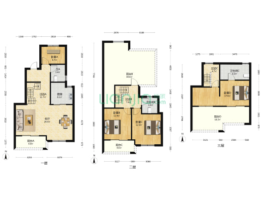 香悦和鸣府 4室1厅3卫 160平方