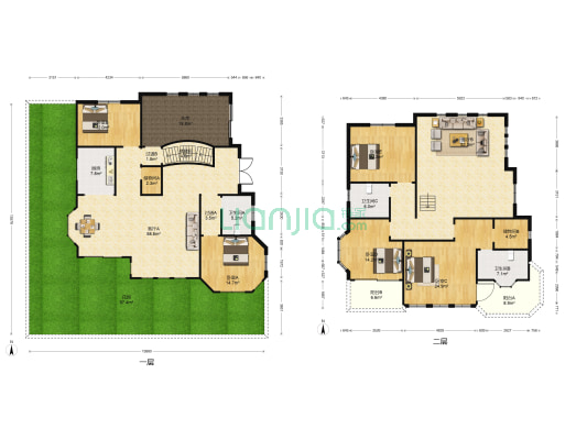 塞纳翡翠庄园御景苑 5室2厅3卫 288平方