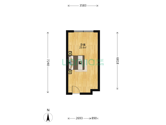 东哲钱塘滙 1室0厅0卫 42平方